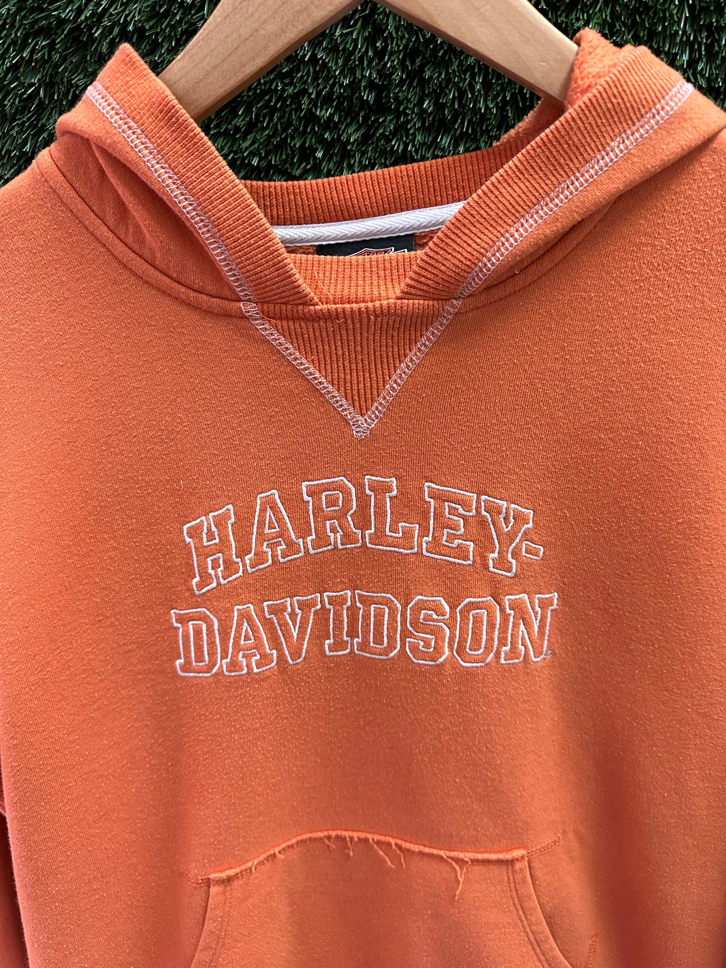 Vintage Harley Davidson Spellout Hoodie - M