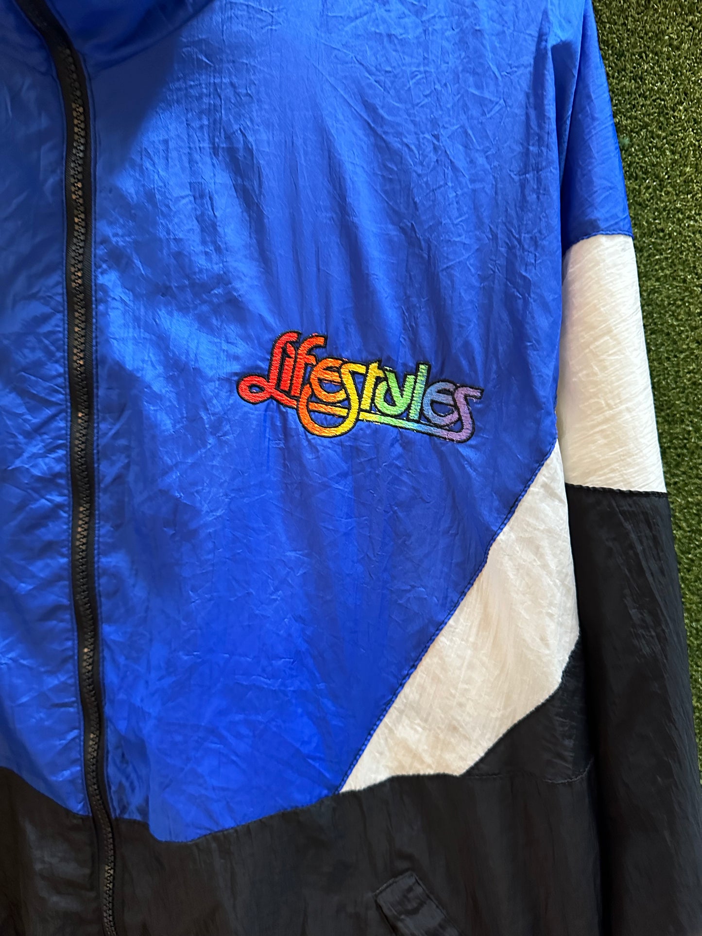 90s Lifestyles Zip-up Light Jacket - XL