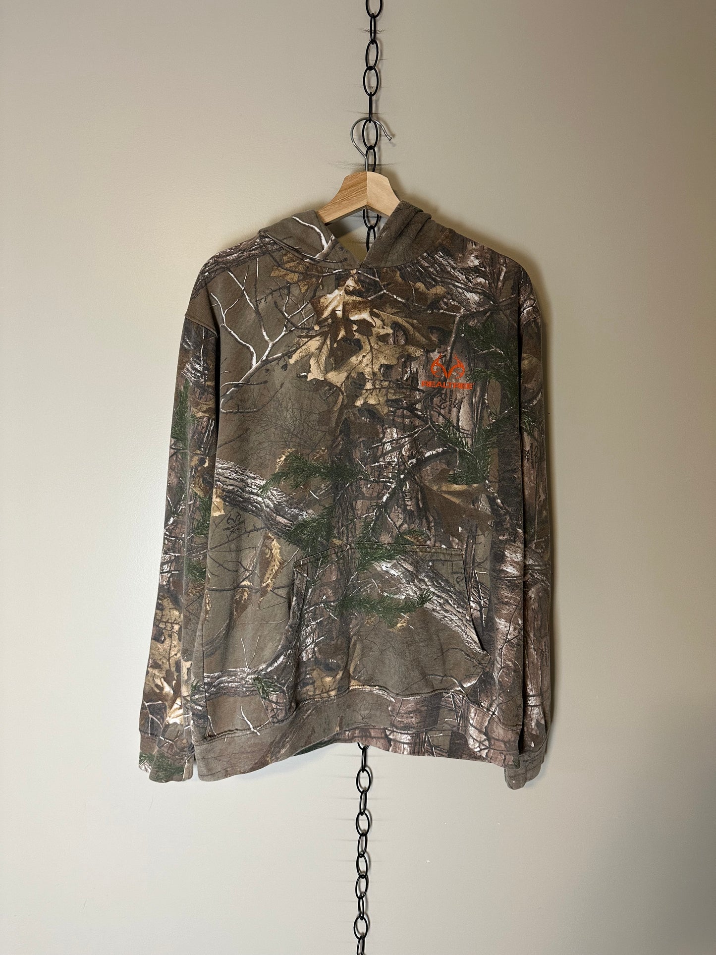 Realtree Logo Camouflage Hoodie - M