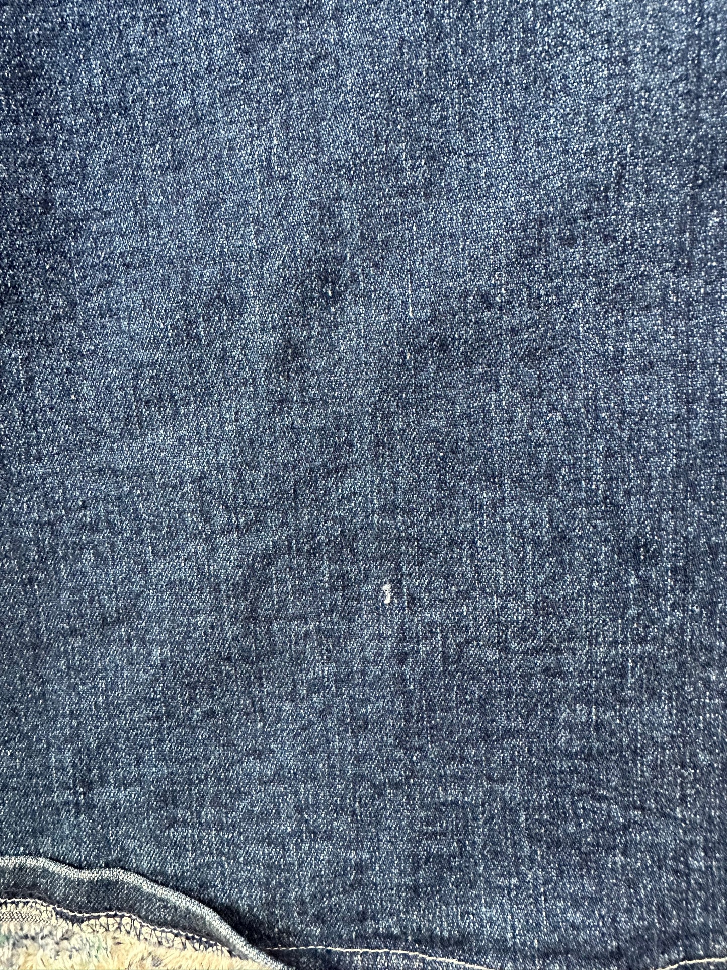 80s Heavy Dark Wash Denim Button-up Shirt - XL