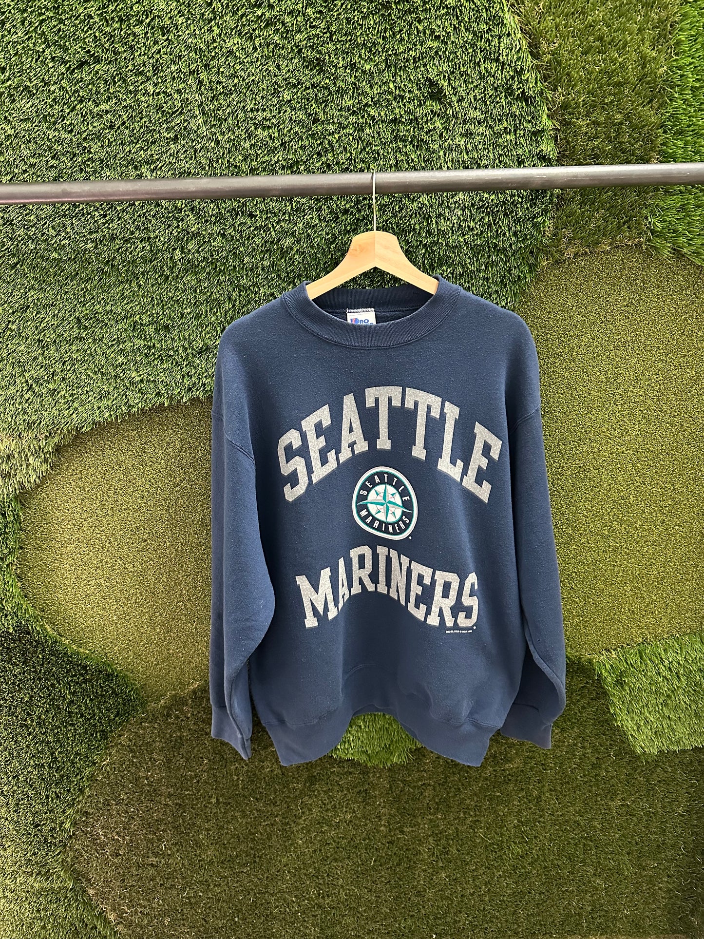 Vintage 1996 MLB Pro Player Seattle Mariners Crewneck - L