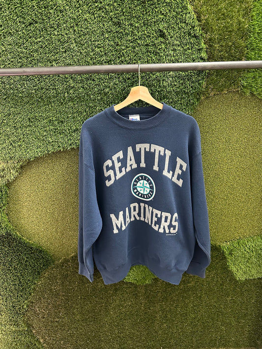 Vintage 1996 MLB Pro Player Seattle Mariners Crewneck - L