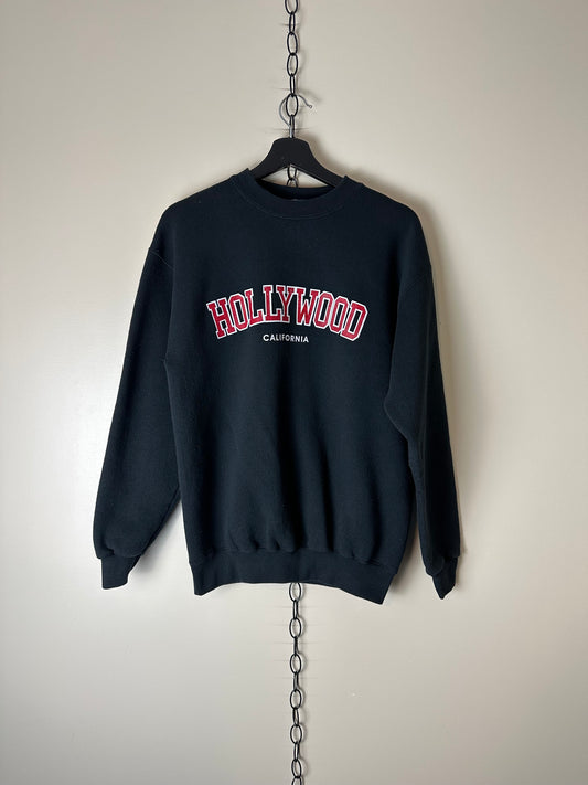 Vintage Hollywood California Spellout Crewneck - M