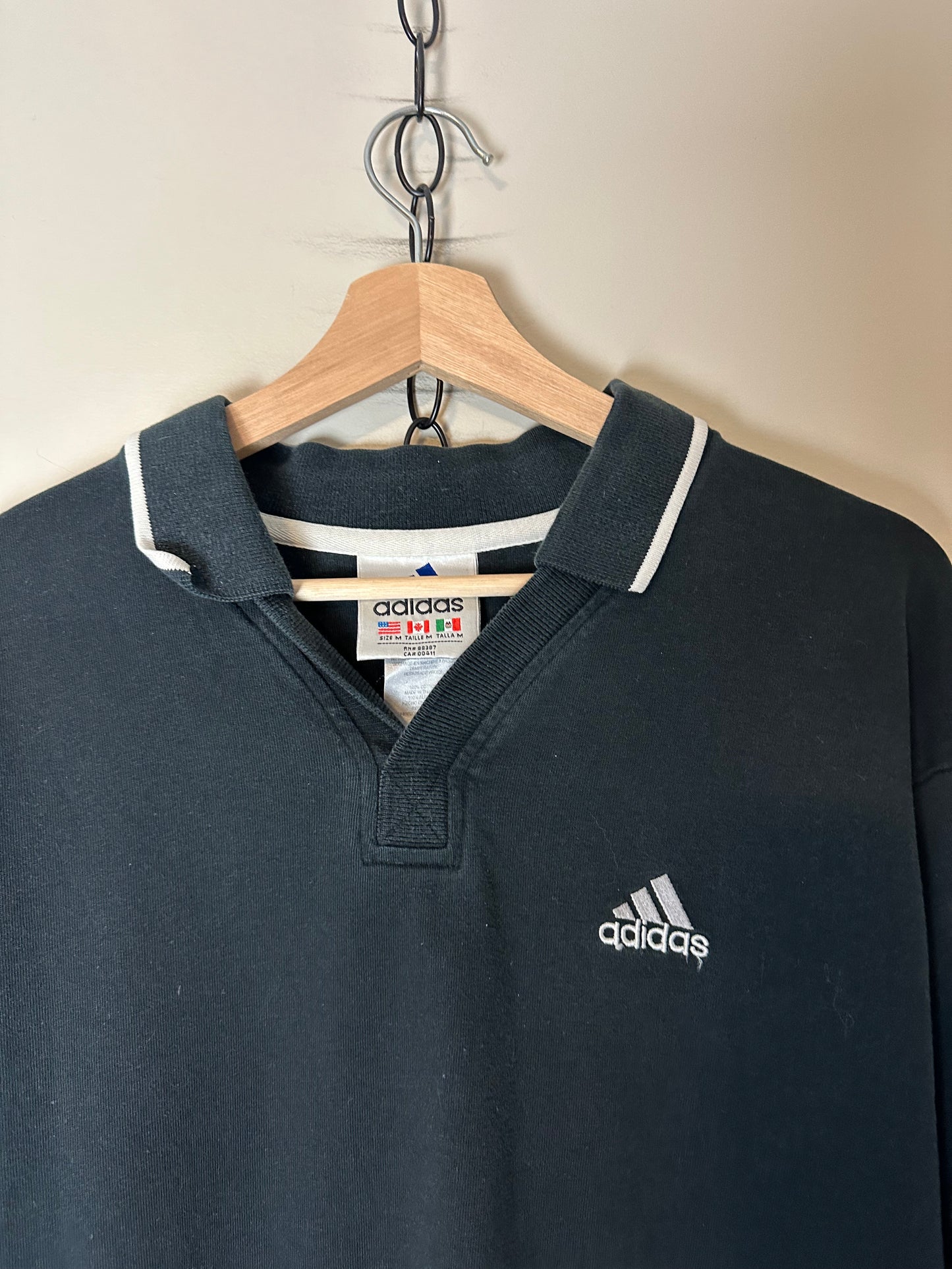 90s Adidas Polo Shirt - M