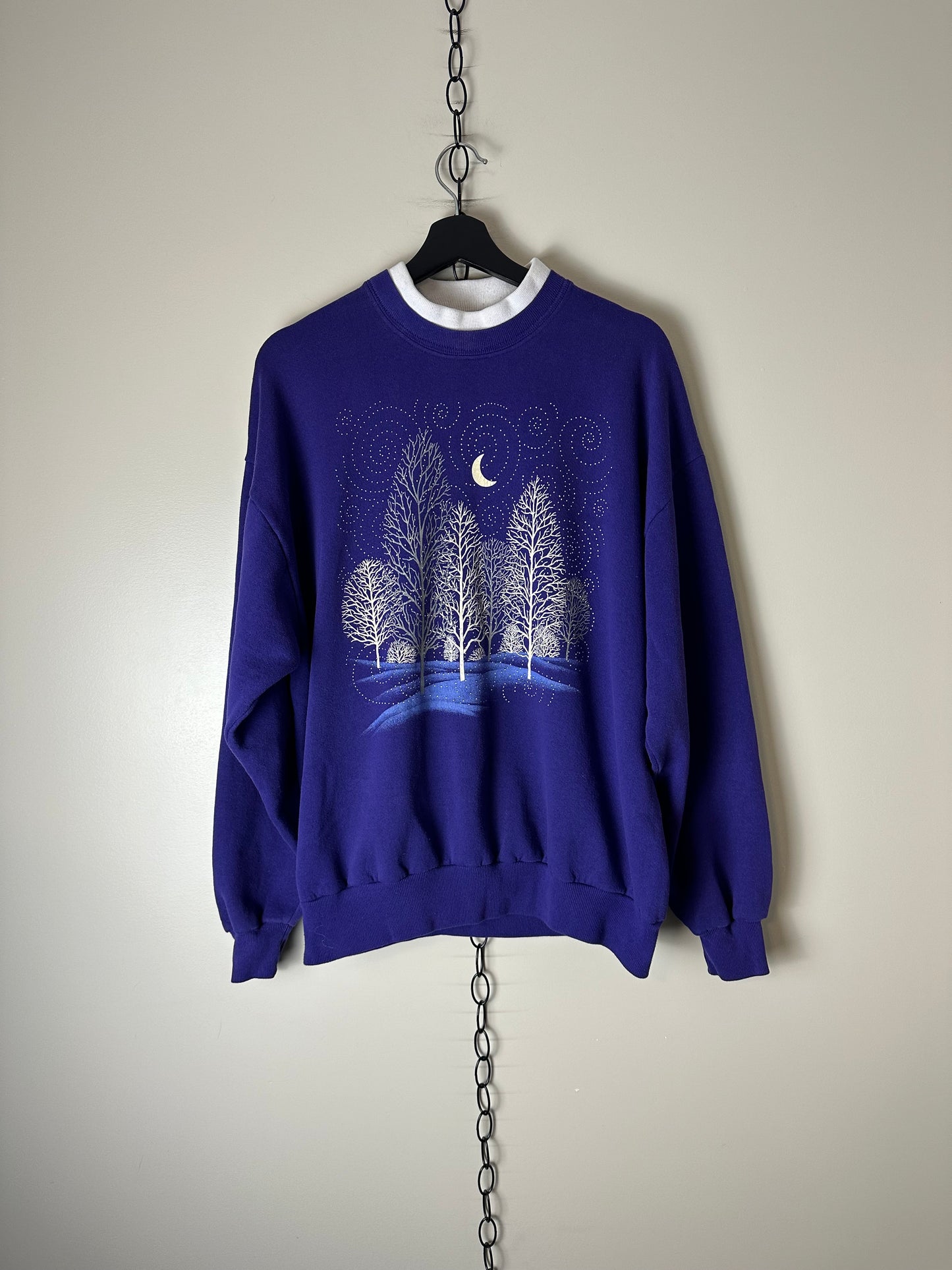 Vintage Winter Trees Crewneck - XL