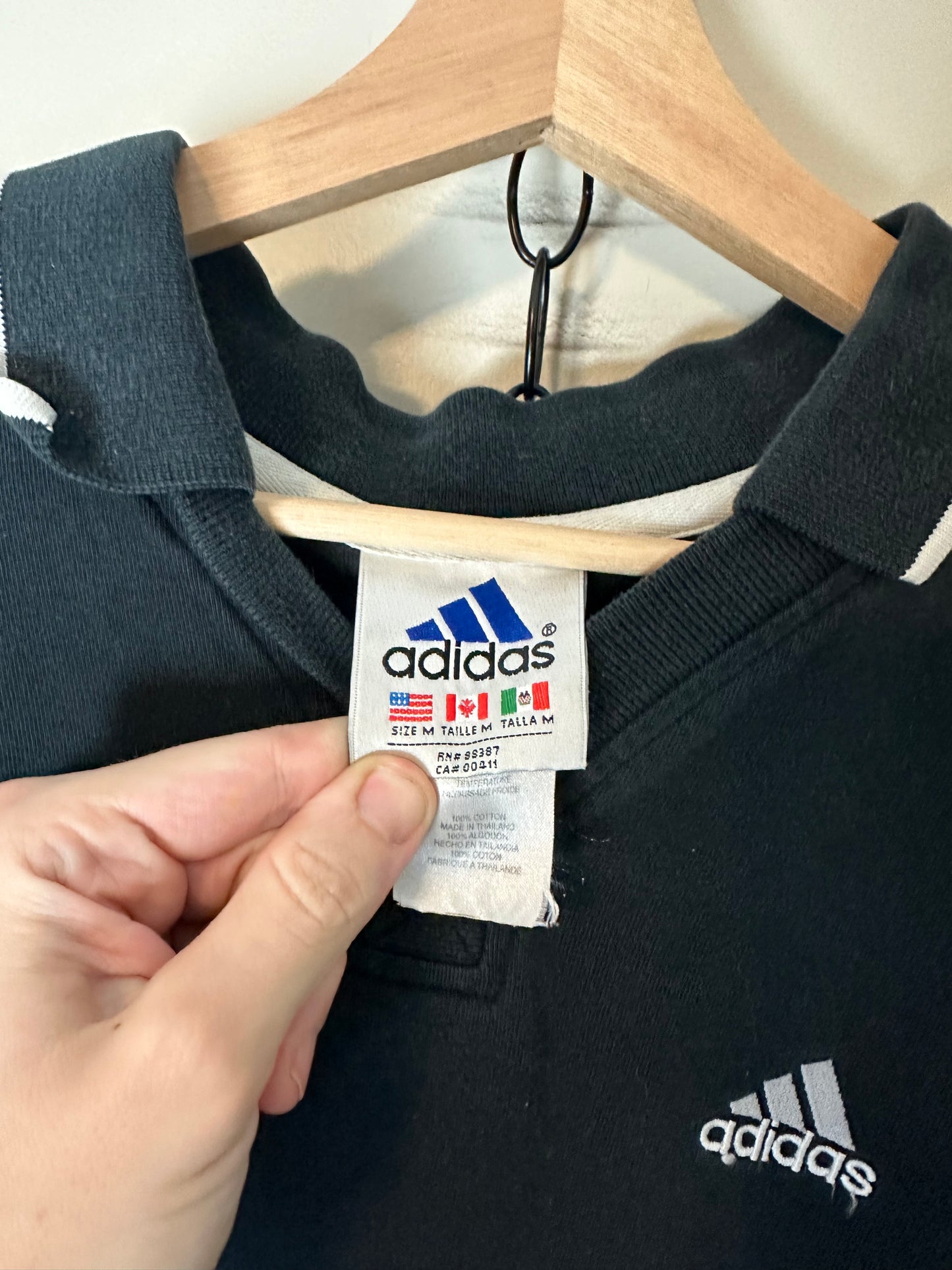 90s Adidas Polo Shirt - M