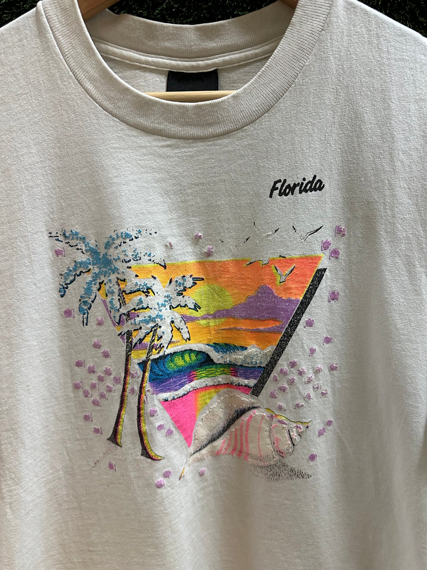 80s Florida Ocean T-shirt - XL