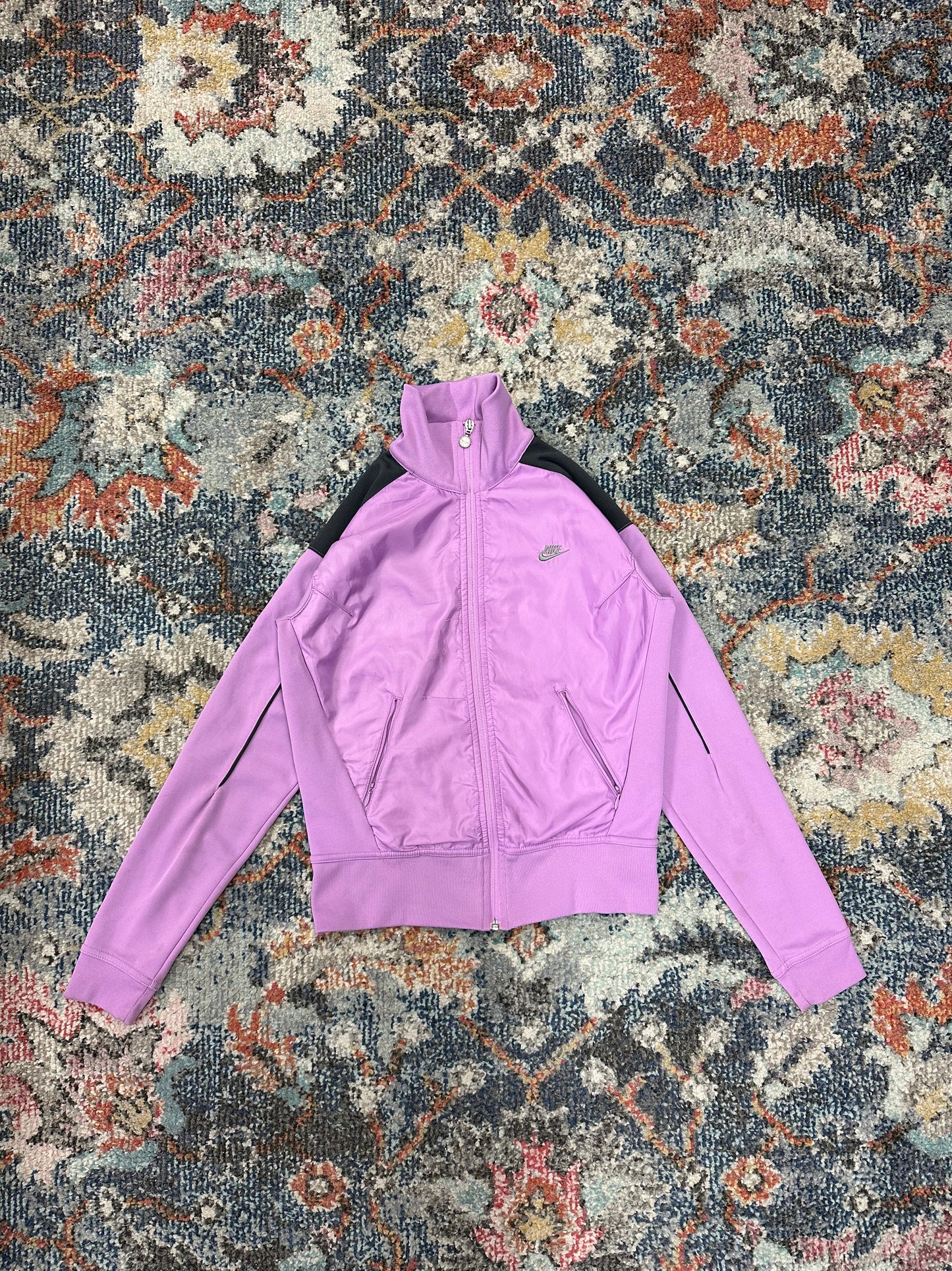 Vintage Nike Pink Zip-up Track Jacket - S