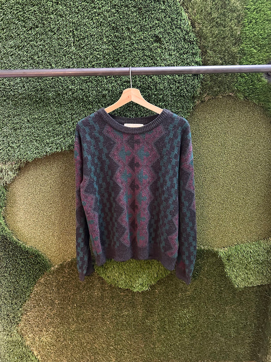 90s Protocol Abstract Sweater - M