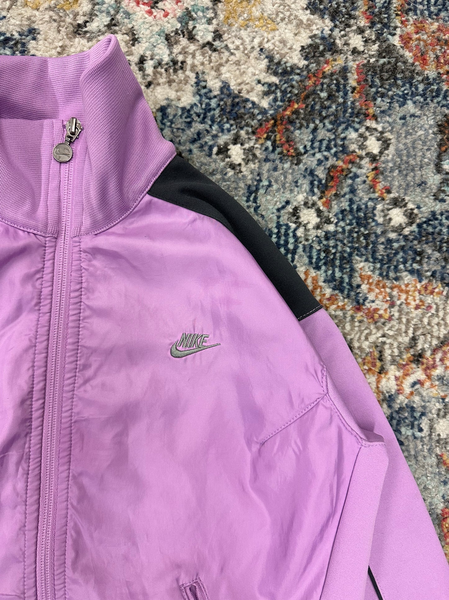 Vintage Nike Pink Zip-up Track Jacket - S