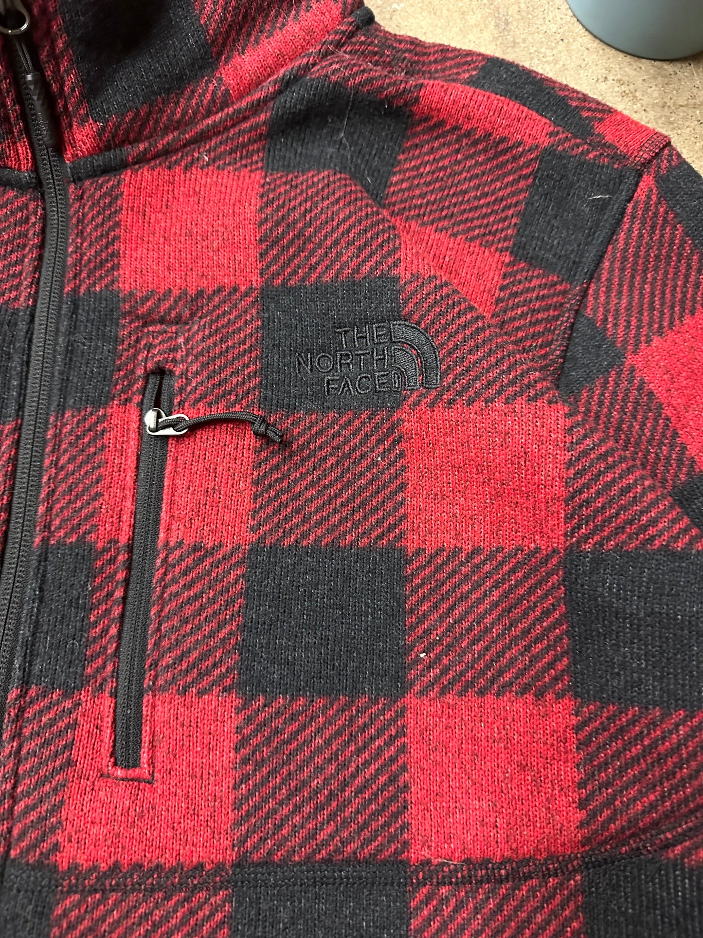 The North Face 1/4 Zip Plaid Fleece - L