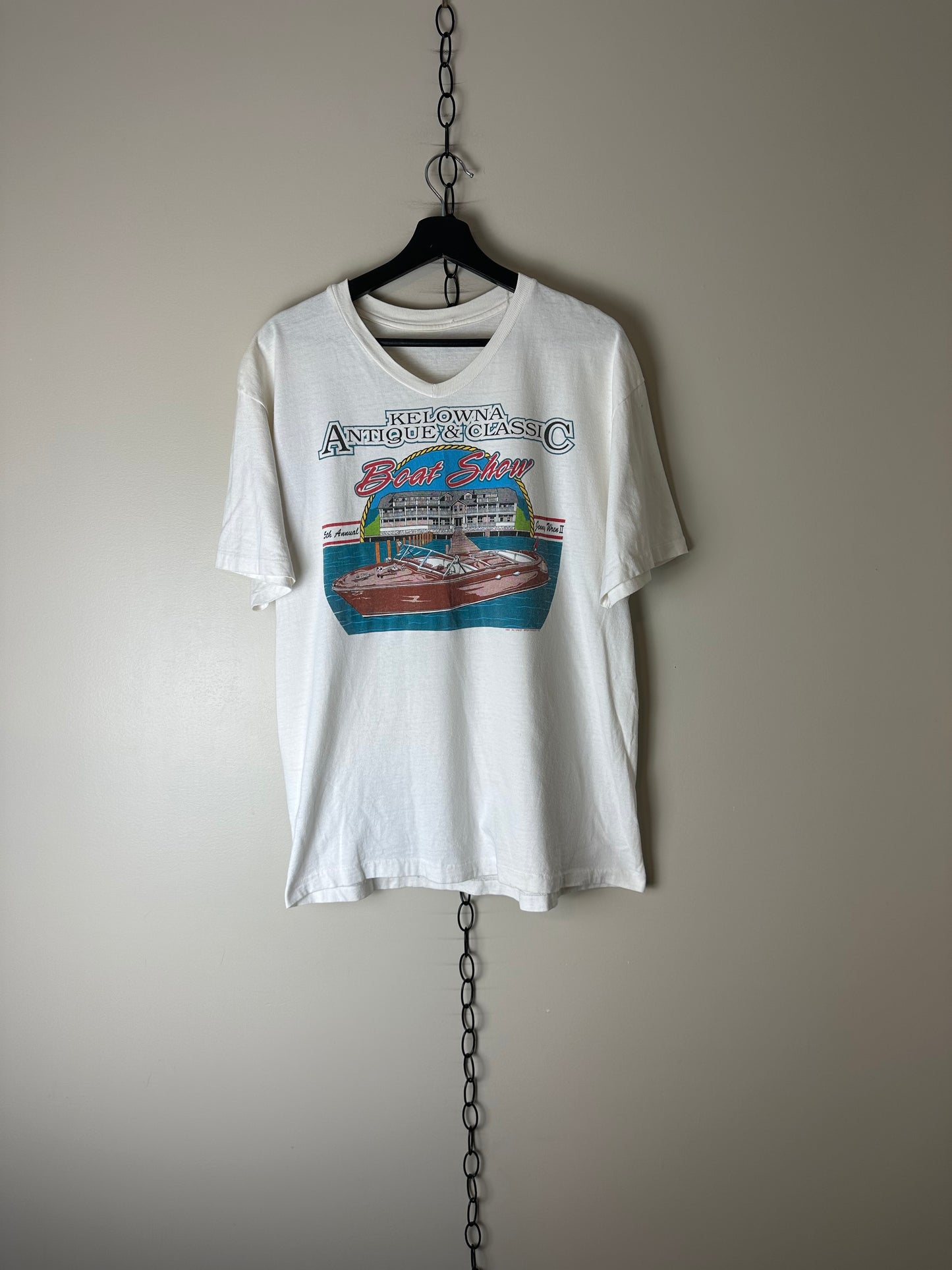 Vintage 1994 Kelowna Antique And Classic Boat Show T-shirt - L