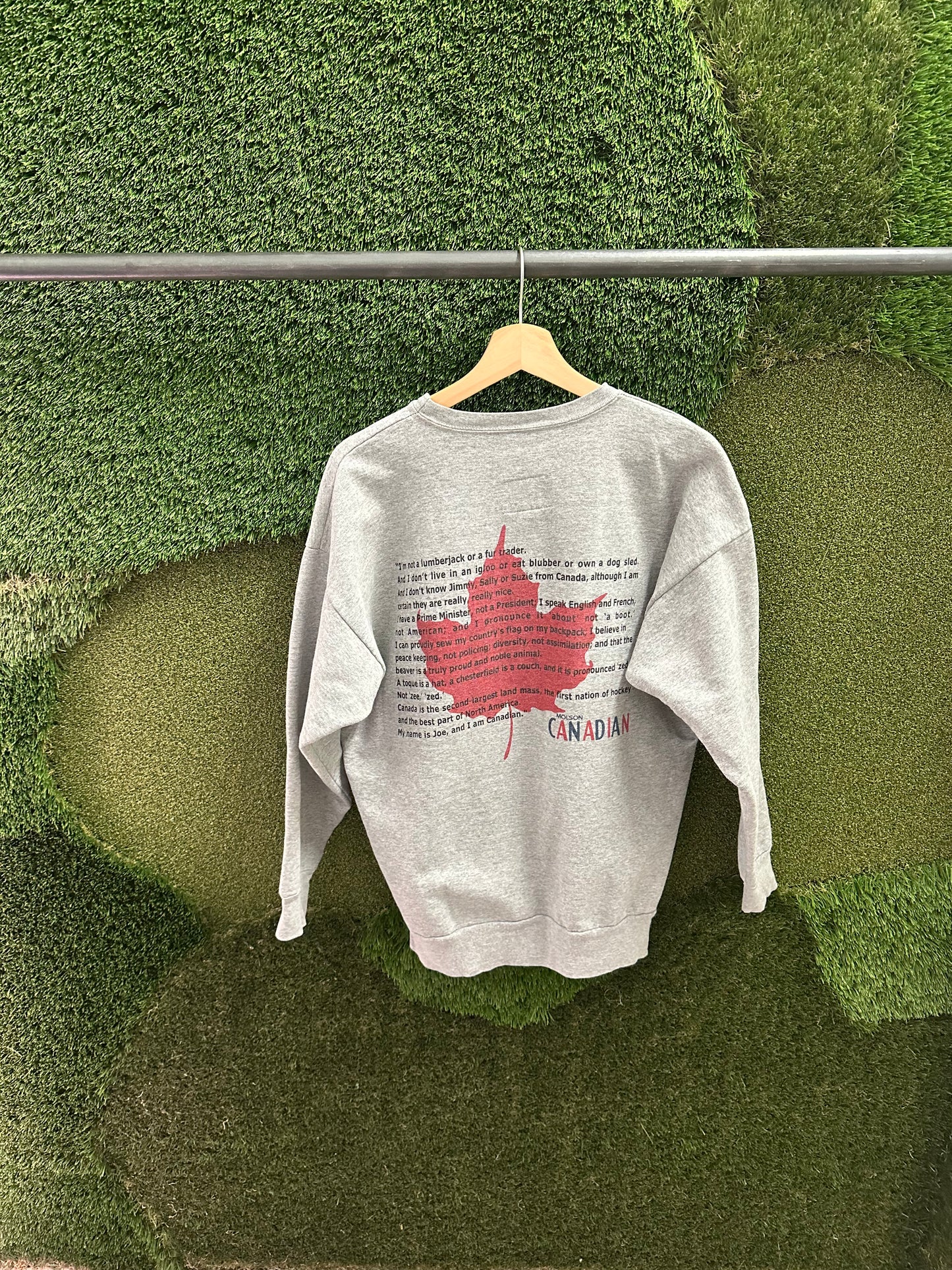 Vintage Molson Canadian I Am Canadian Crewneck - S