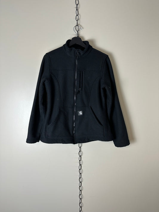 Vintage Carhartt Black Zip-up Fleece - M