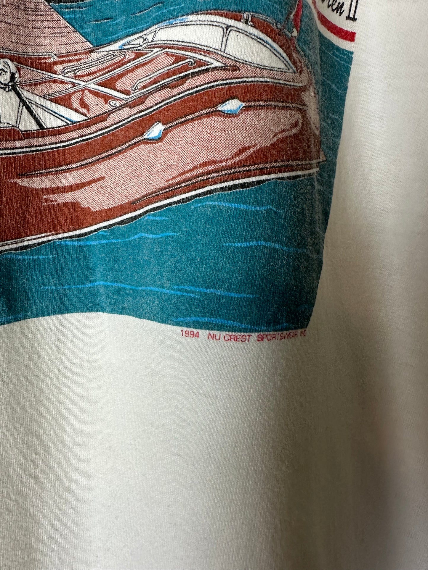 Vintage 1994 Kelowna Antique And Classic Boat Show T-shirt - L