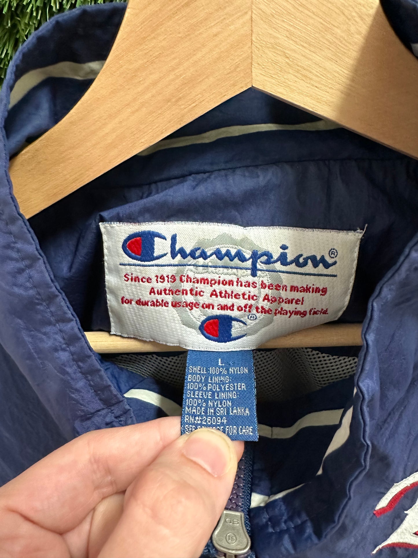 Vintage MLB Champion Texas Rangers Light Jacket - L