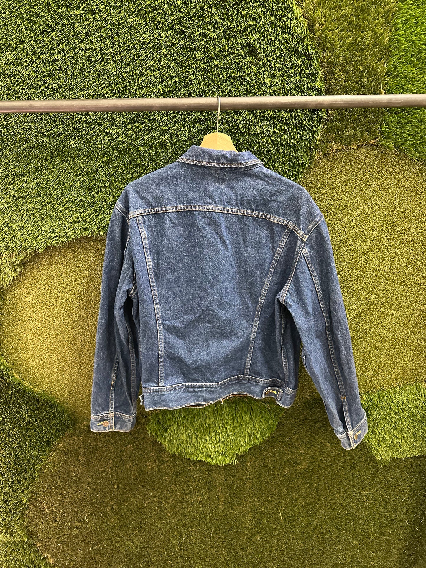 Vintage 1980s Lee Dark Wash Denim Jacket - L