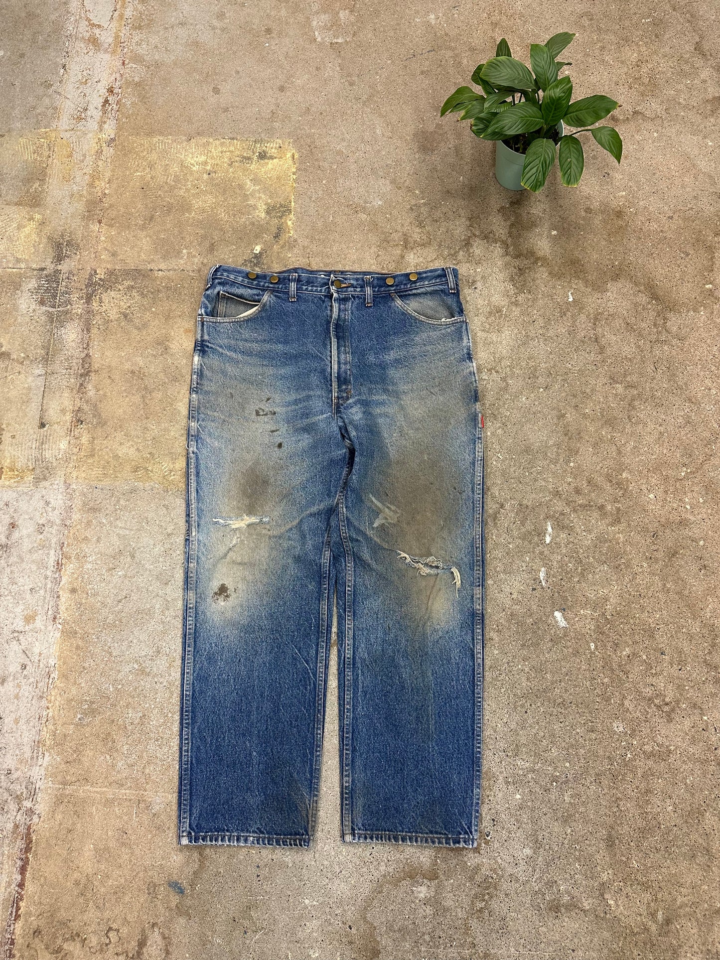 90s Big Bill Distressed Carpenter Jeans - 40