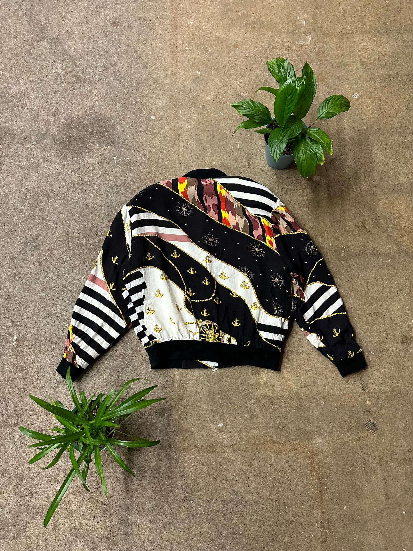 Vintage Sailor All Over Print Light Jacket - M