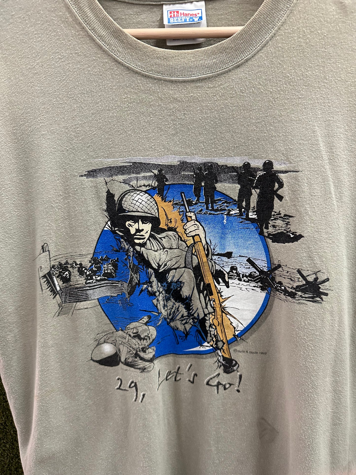 Vintage 29th Infantry 29 Let’s Go Army T-shirt - L