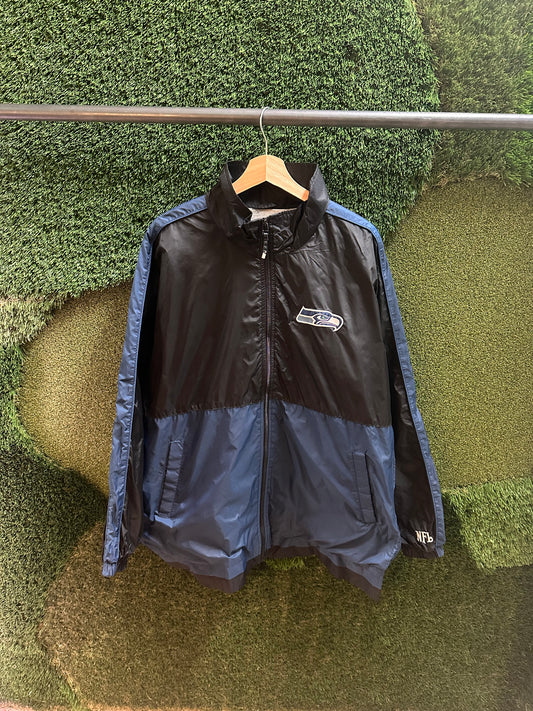 00s NFL Seattle Seahawks Zip-up Light Jacket - L
