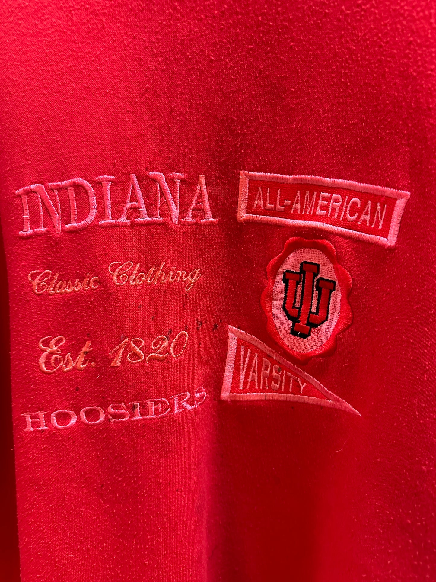 90s NCAA Indiana Hoosiers Crewneck - XL