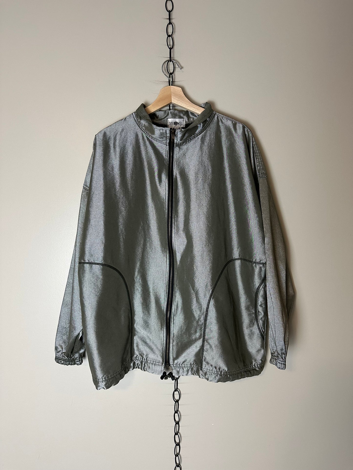 90s Ezze Wear Disco Twill Jacket - M