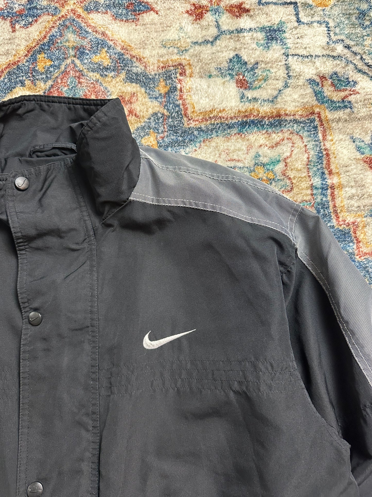 90s Nike Black Zip-up Light Jacket - L