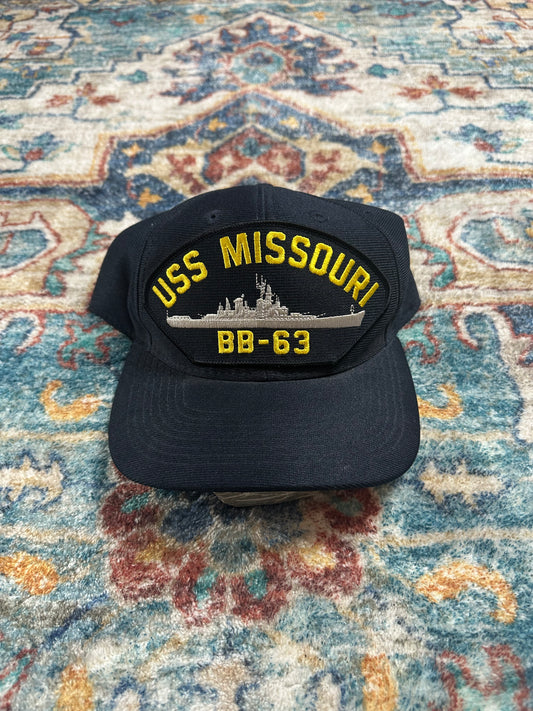 00s USS Missouri BB-63 Military SnapBack Hat