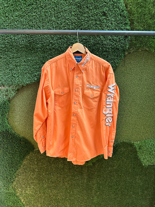 90s Wrangler Western Button-up Shirt - M