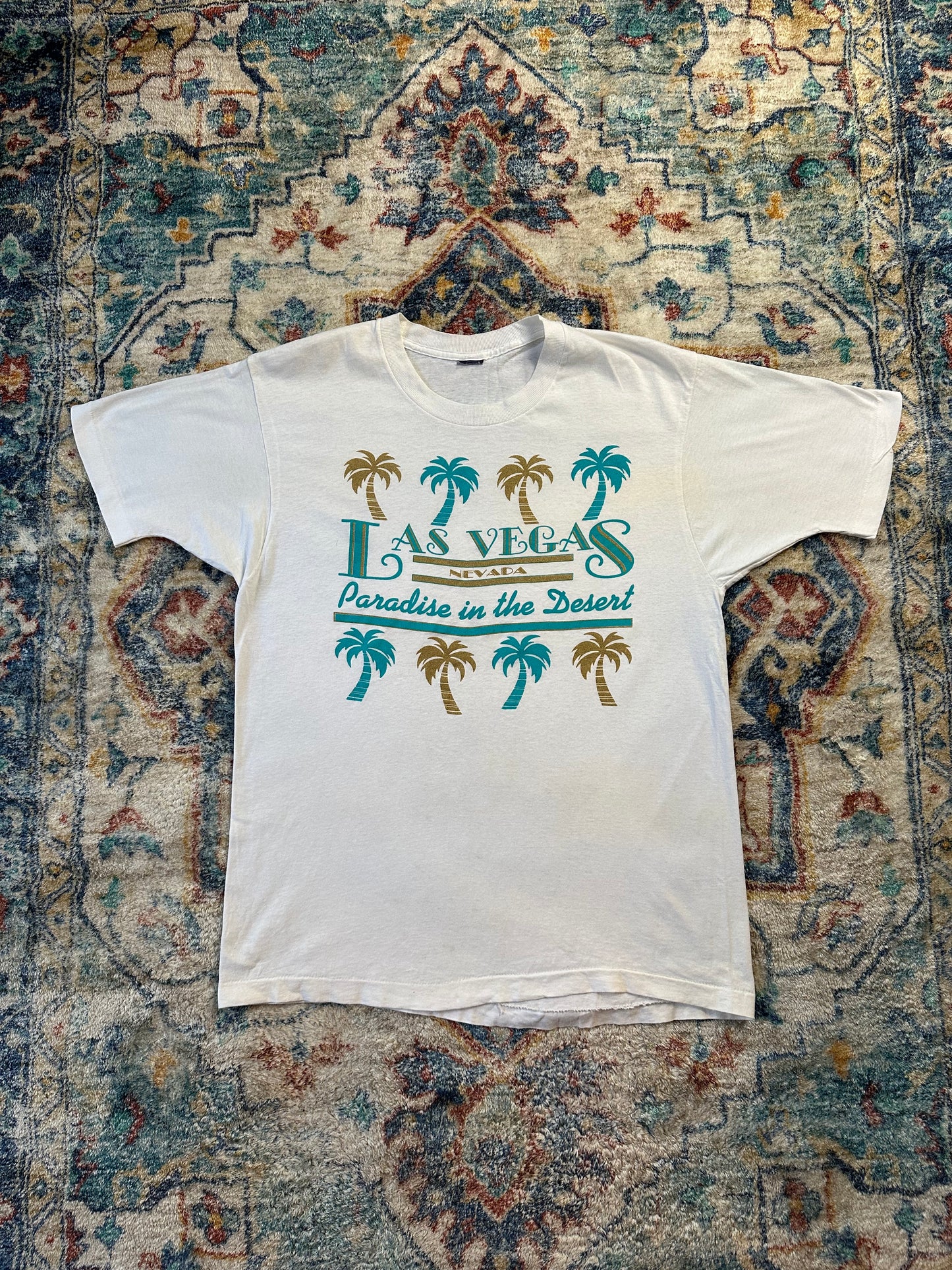 80s Las Vegas Palm Trees T-shirt - L