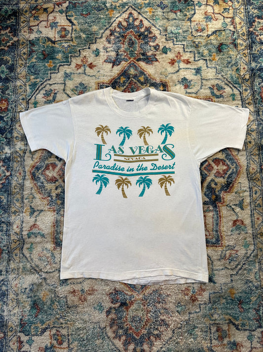 80s Las Vegas Palm Trees T-shirt - L