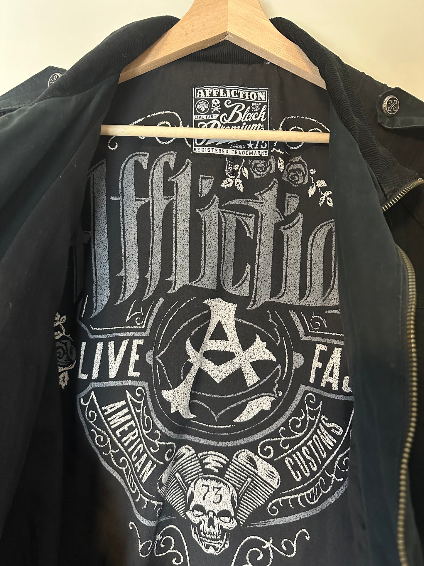 00s Affliction Zip-up Jacket - L