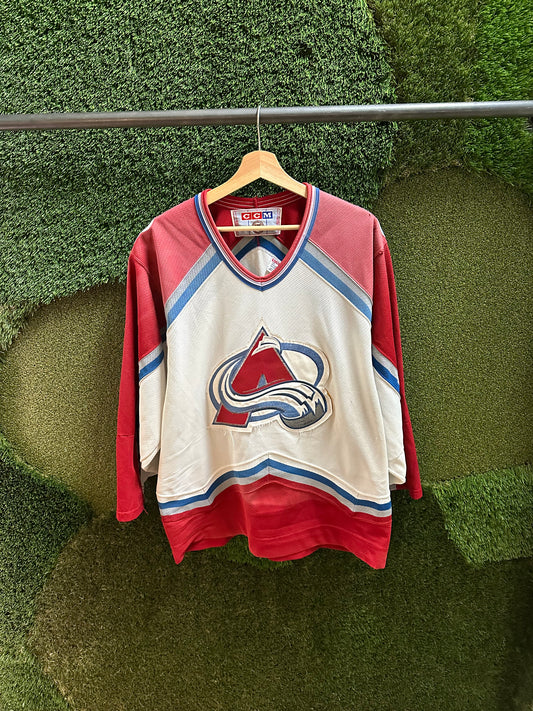 90s NHL Colorado Avalanche Hockey Jersey - M