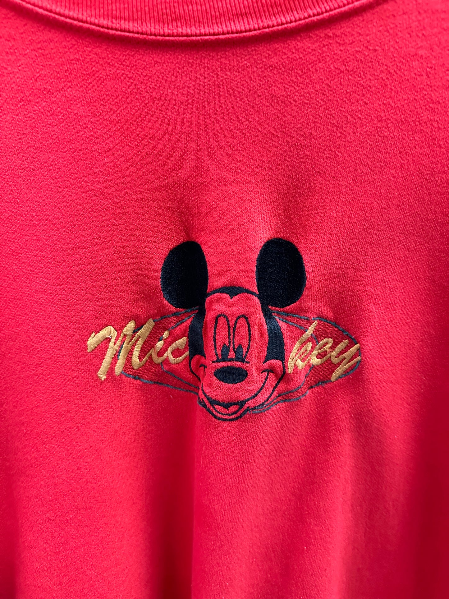 Vintage Disney Mickey Mouse Spellout Crewneck - L