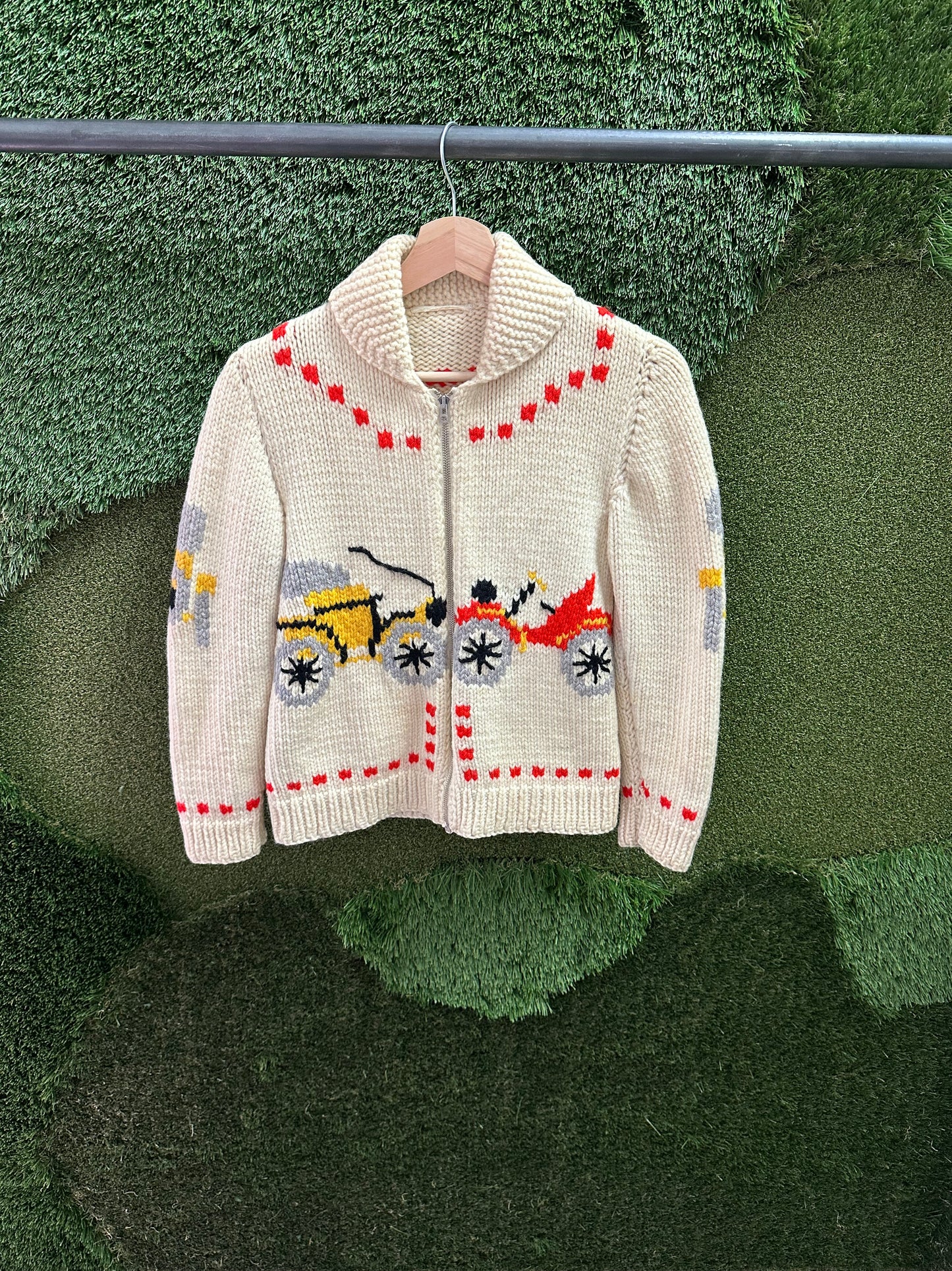 Vintage 1970s Wagon Cowichan Sweater - S