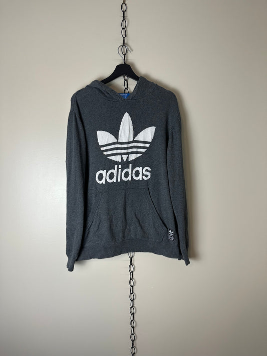 Adidas Logo Hooded Sweater - L