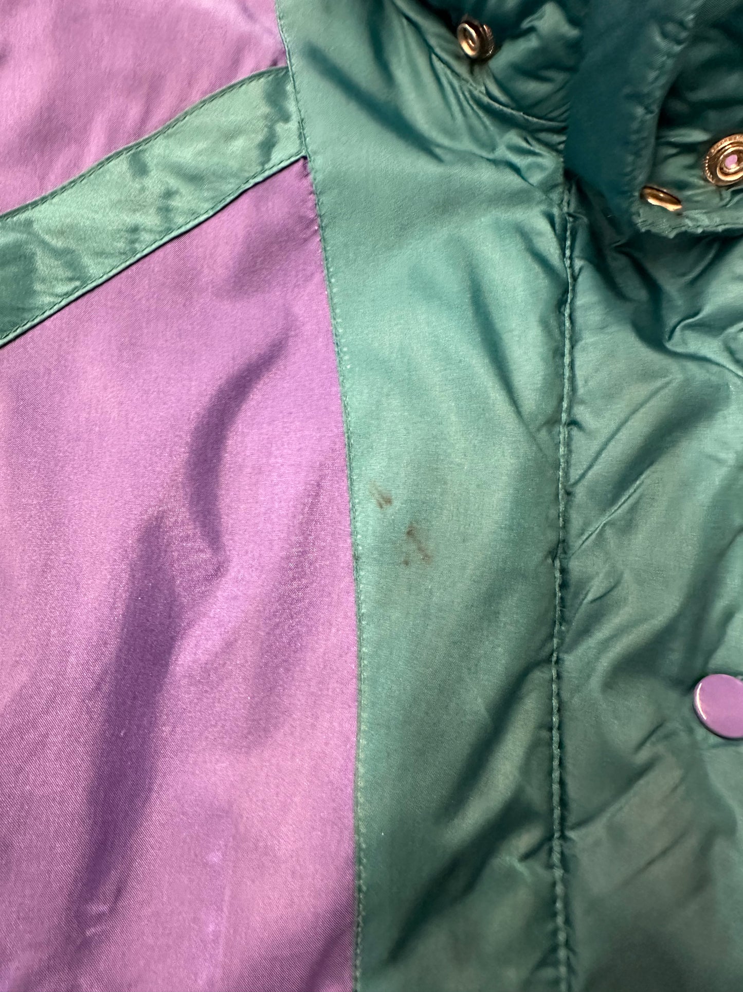 90s Action Gem Zip-up Colour Blocking Ski Jacket - L