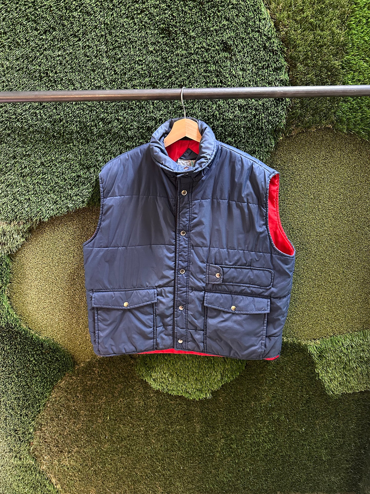 80s Windcrest Light Puffer Vest - XL