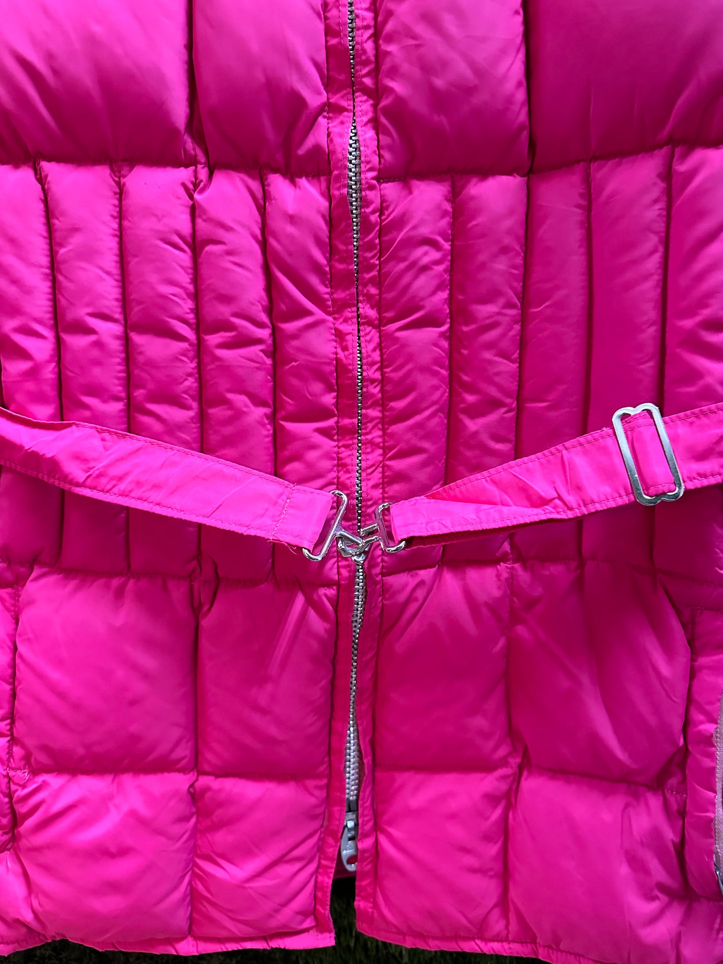 70s Pink Puffer Jacket - M