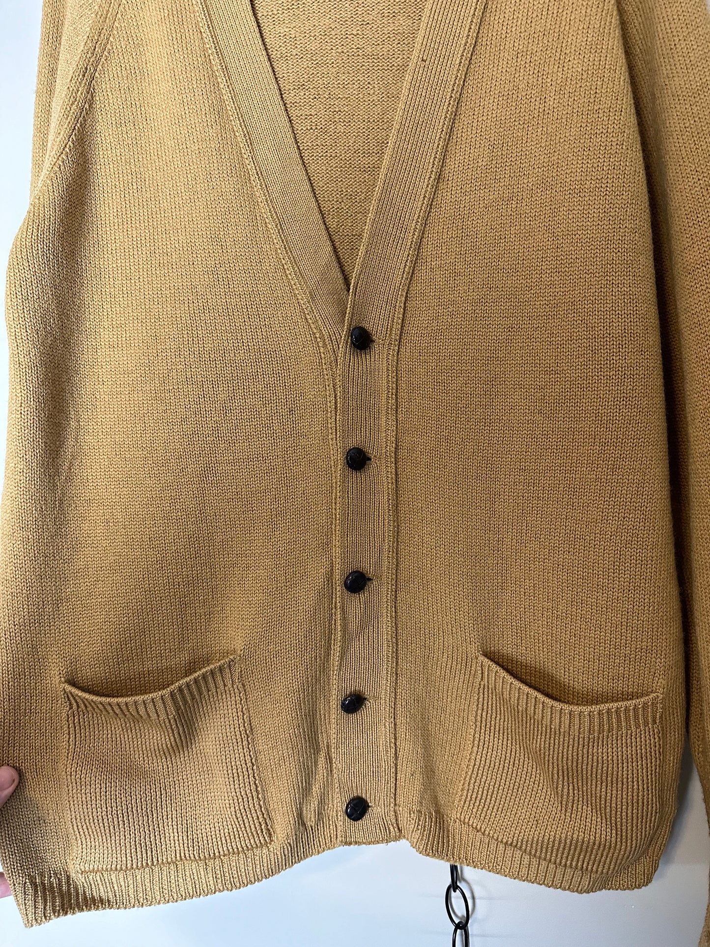 80s St. Michael Wool Cardigan Sweater - L