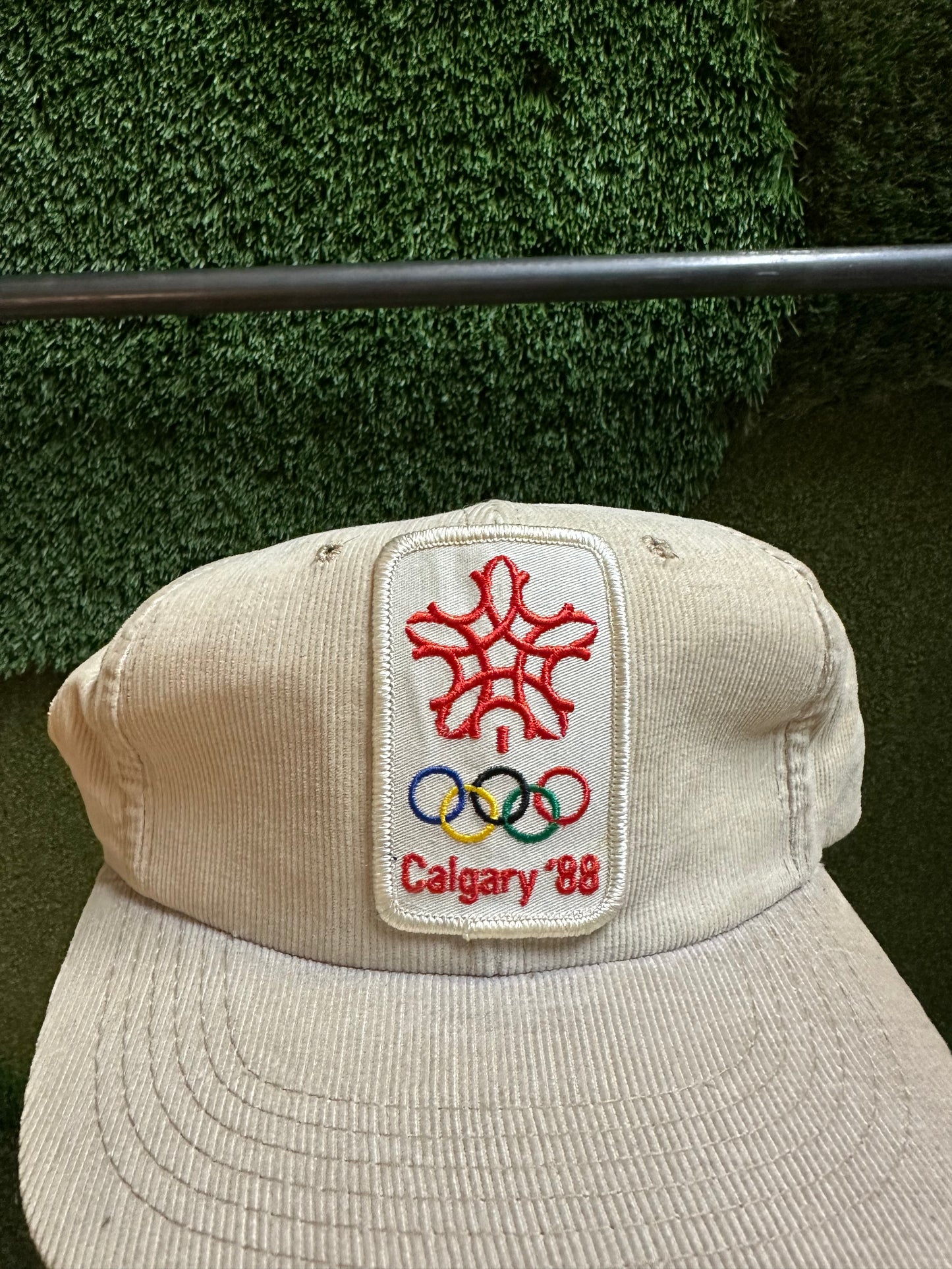 80s Calgary Olympics Corduroy Trucker Hat