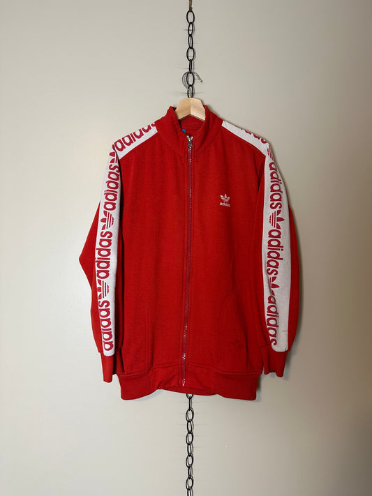90s Adidas Zip-up Track Sweatshirt - M