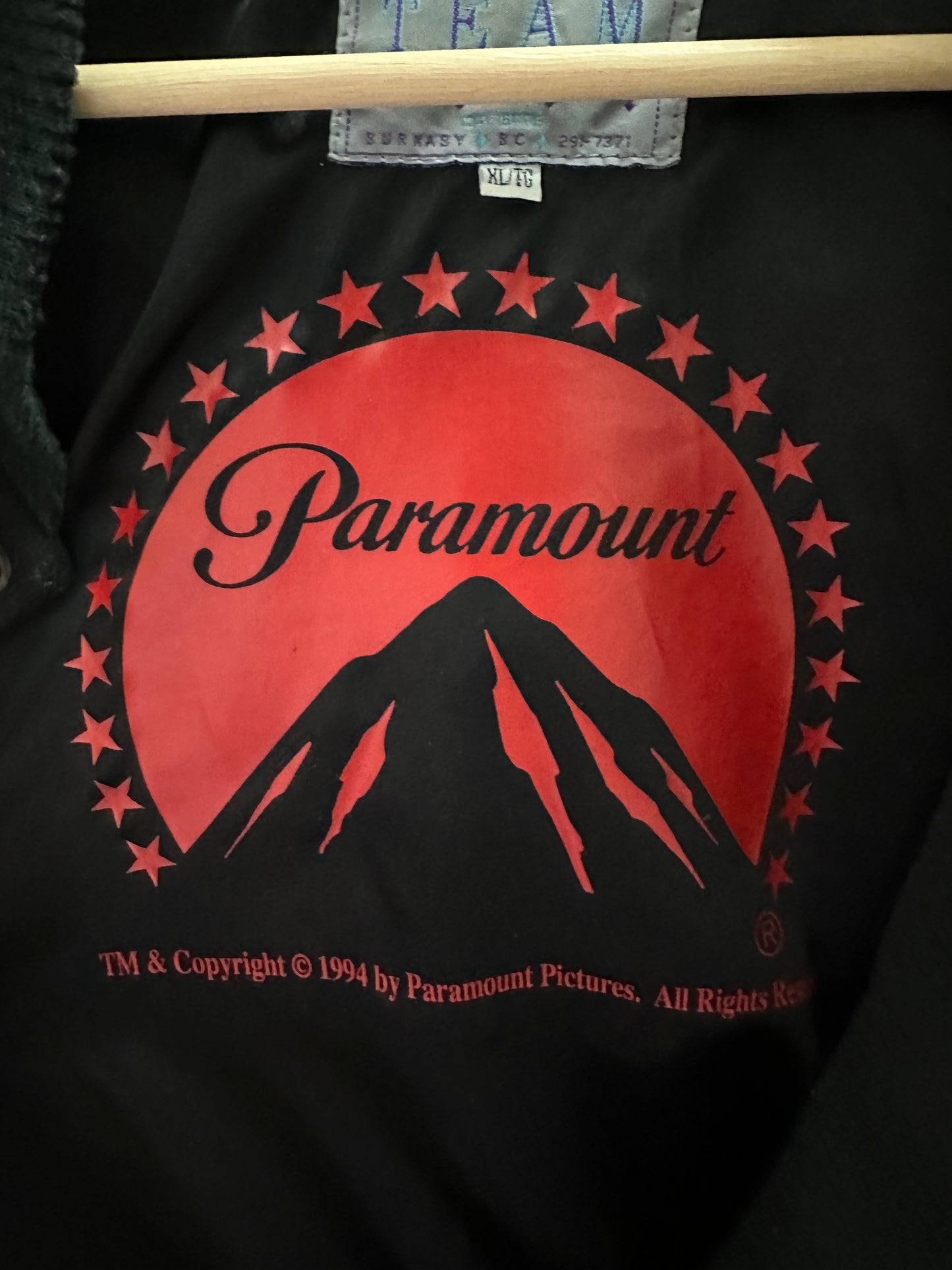 Vintage 1994 Paramount Clear And Present Danger Promo Jacket - XL