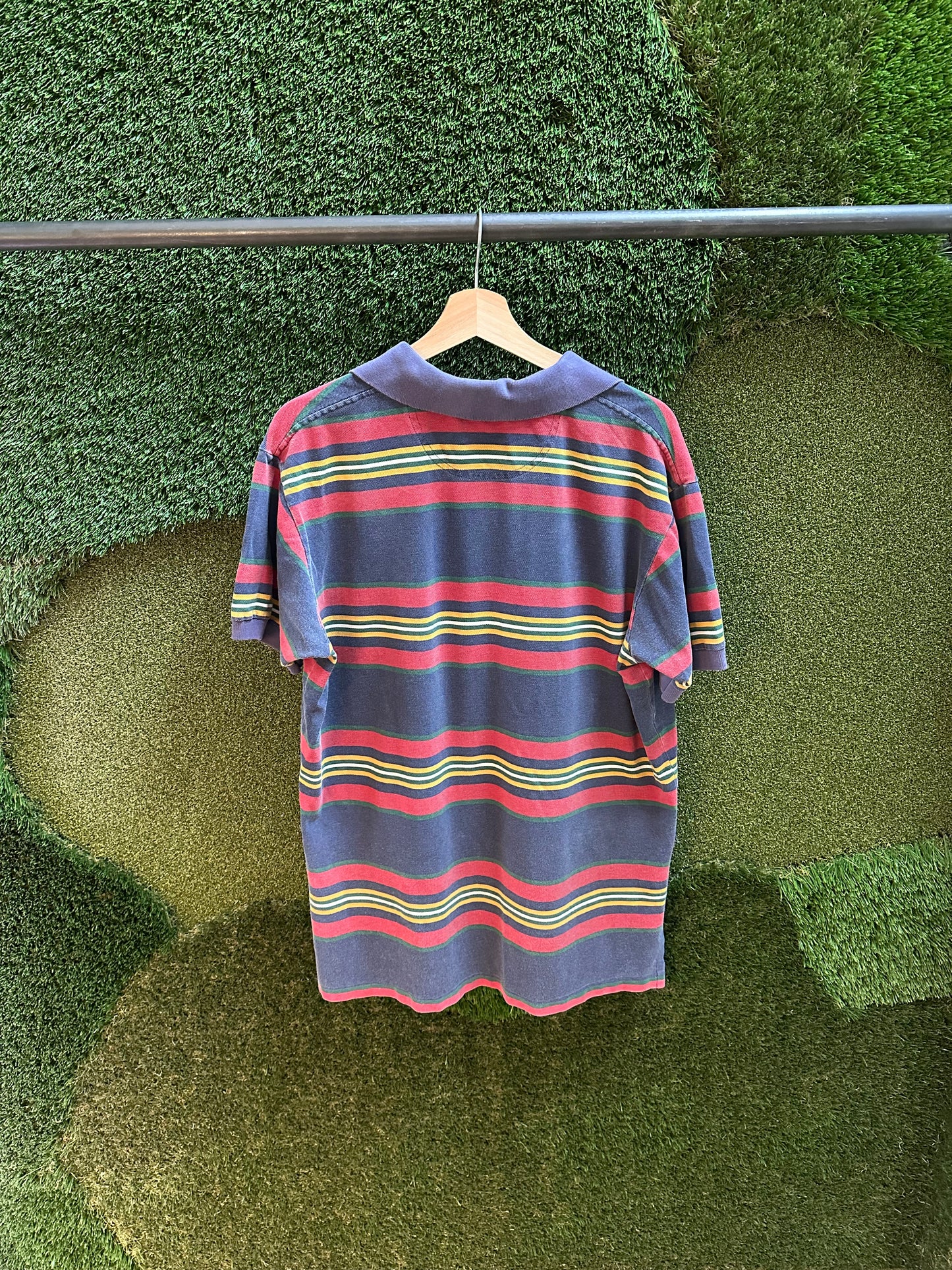 00s Polo Ralph Lauren Striped Polo Shirt - L