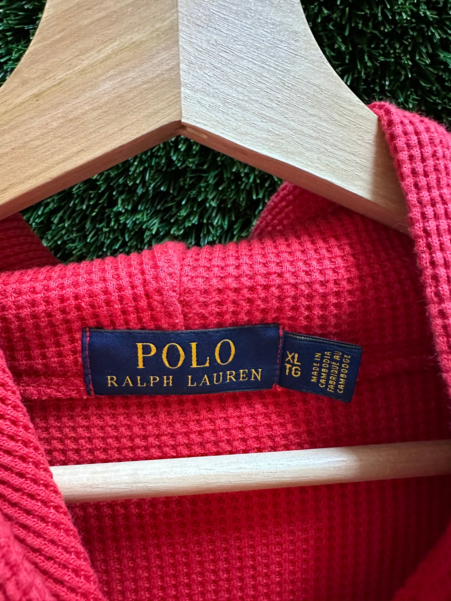 Polo Ralph Lauren Waffle Knit Hoodie - XL