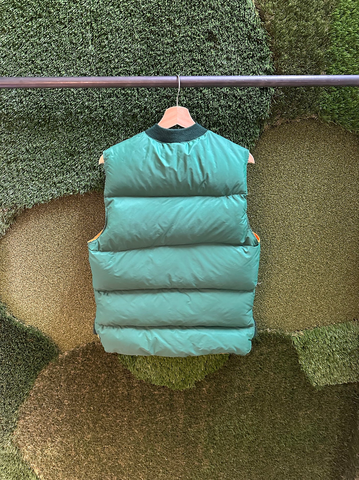 80s Reversible Puffer Vest - M