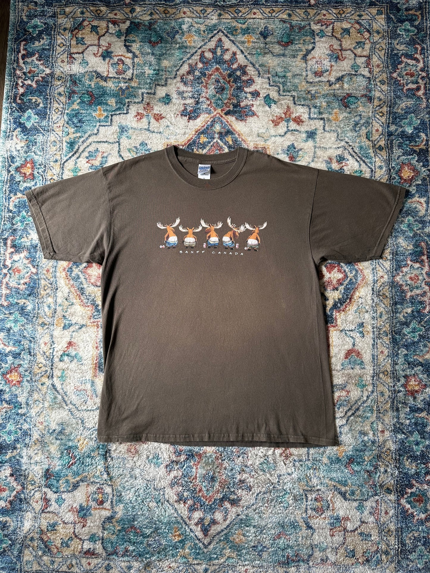 00s Banff Moose Crack Humour T-shirt - L