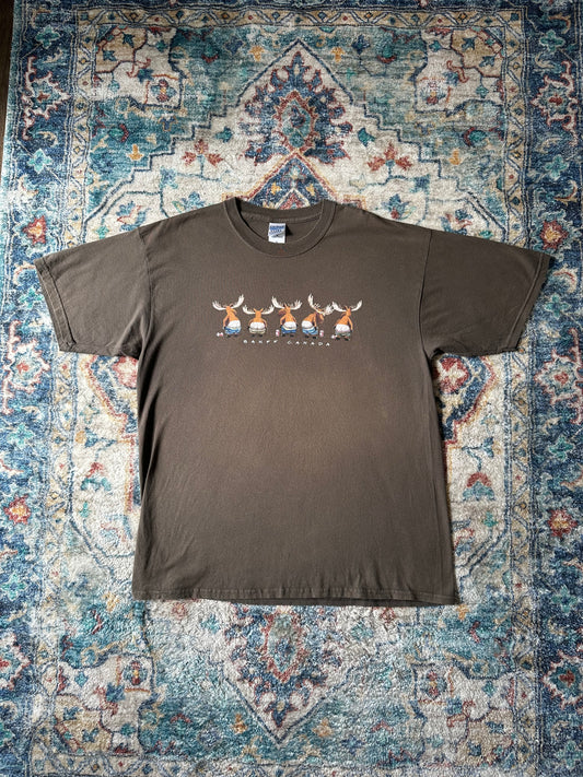 00s Banff Moose Crack Humour T-shirt - L