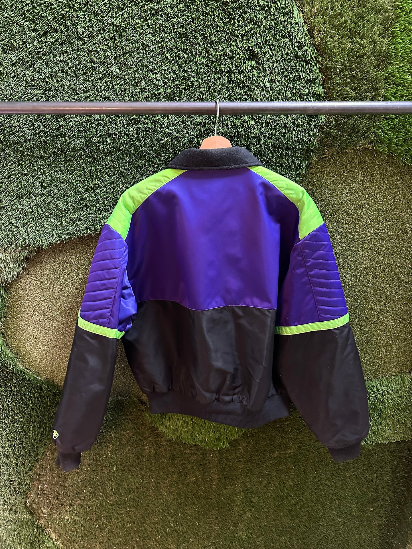 90s Arctic Cat Satin Zip-up Jacket - L